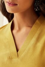 Roza Seher Mustard Kurta - Image 3