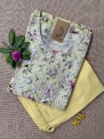 "Hira" Chikankari Kurta with Pants (2pc)