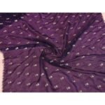 Rich Purple Silk Blend Saree with Intricate Floral Sequins Embroidery – A Glamorous Statement Piece - Image 7