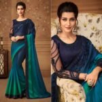 Maroon Floral Sequins Embroidered Art SIlk Saree - Image 6