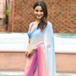 Multicolor Digital Printed Georgette Saree - Image 5