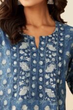Sehra Zoya Indigo Kurta - Image 5