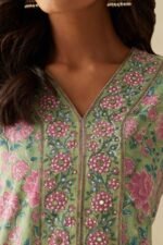 Rosheen Dahlia Sanganeri Kurta - Image 3