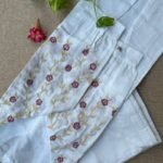 "Nazaakat" White Hand Embroidered Kurta Set(2pc) - Image 2