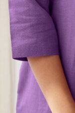 Roza Seher Violet Kurta - Image 4