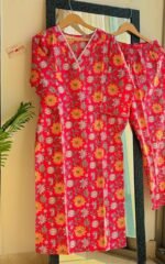 Narangi Mogra Lace Suit Set - Sukoon 3.0 (Slim Fit) - Image 2
