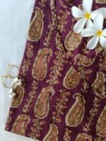 "Maham" hand block printed angrakha cotton Kurta - Image 2