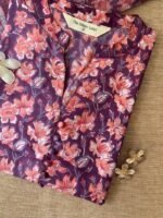 "Darpan" Collared Cotton kurta with kota doria dupatta-2pc - Image 2