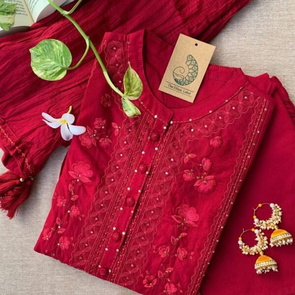 "Ishika" Cotton Kurta Set(3pc)