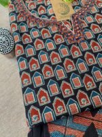"Jhanroka" Cotton Kurta with Pants (2pc) - Image 6