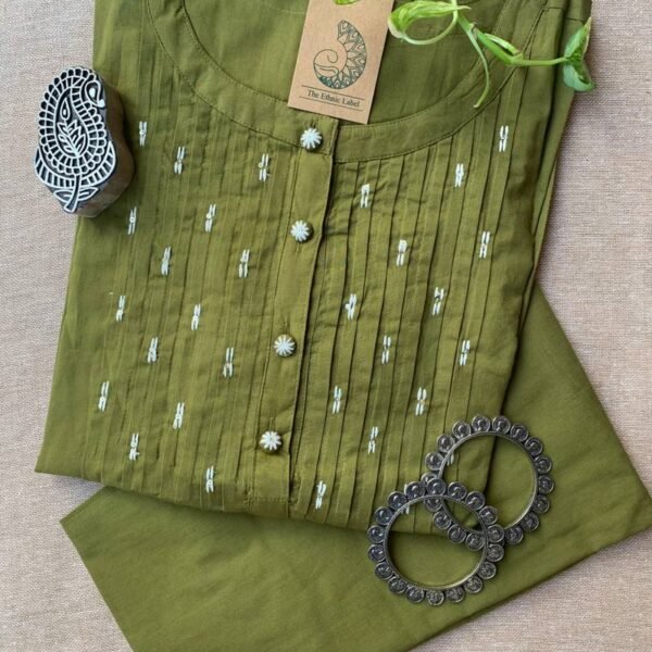 "Heena" Cotton Kurta with Pants (2pc)