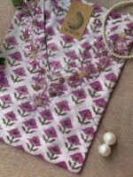 "Anmol" Hand Work Embellished Cotton kurta - Image 3