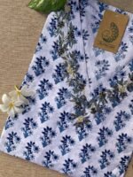 "Pari" Hand Work Embellished Cotton kurta - Image 2