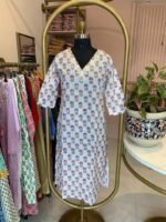 "Aana" Hand Work Embellished Cotton kurta - Image 2