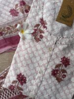 "Nazma" Cotton A line kurta set (3 pc) - Image 3