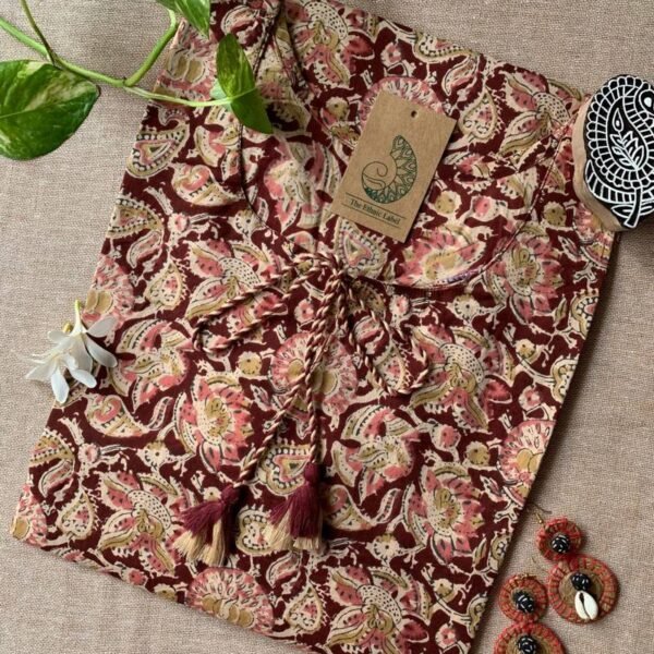 "Suri" Hand Block Printed Tassel Cotton kurta - Big Size