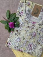 "Hira" Chikankari Kurta with Pants (2pc) - Image 3