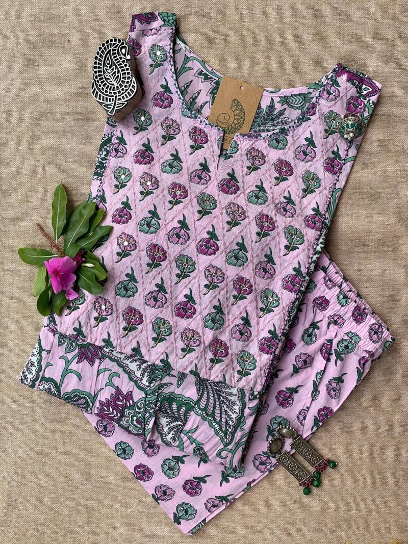 IMG_3719-scaled-1.jpg "Indu" Cotton Kurta with Pants (2pc) - Image 1