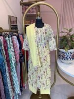 "Karishma" Hand Block Printed Cotton Kurta Set(3pc) - Image 2