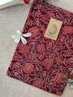 "Ruhee" Maroon Bagru Cotton Kurta - Image 3