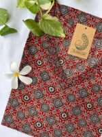 "Aiza" Ajrakh Hand Block Printed Cotton kurta - Image 3