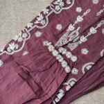 "Farzana" Mauve Hand Embroidered Kurta Set(2pc) - Image 3