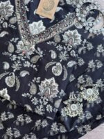 Kurta Set "Nootan" black Cotton (3pc) - Image 4
