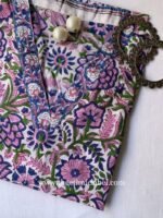 "Maahru" Hand Block Printed Cotton Kurta - Image 7