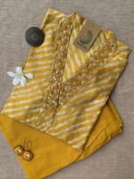 "Ubtan" Hand Embroidered Muslin Kurta Set(2pc)