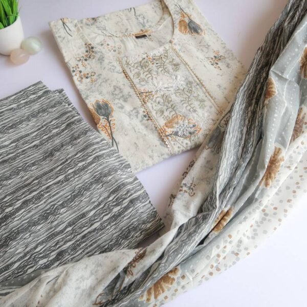 Snowflake Zari work Suit