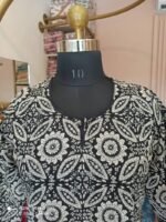 "Kajal" Ajrakh Hand Block Printed Cotton Kurta - Image 4