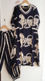Dark Majesty Tiger Print Suit Set - Image 2